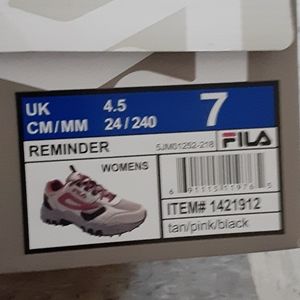 Fila shoes womans 7
